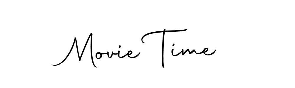 Make a beautiful signature design for name Movie Time. With this signature (Autography-DOLnW) style, you can create a handwritten signature for free. Movie Time signature style 10 images and pictures png