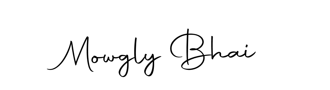 Mowgly Bhai stylish signature style. Best Handwritten Sign (Autography-DOLnW) for my name. Handwritten Signature Collection Ideas for my name Mowgly Bhai. Mowgly Bhai signature style 10 images and pictures png