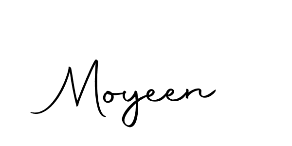 Use a signature maker to create a handwritten signature online. With this signature software, you can design (Autography-DOLnW) your own signature for name Moyeen. Moyeen signature style 10 images and pictures png