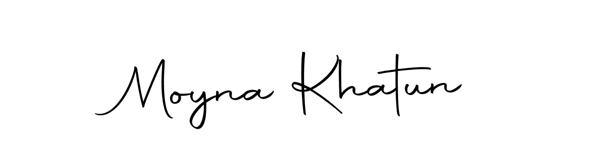 Create a beautiful signature design for name Moyna Khatun. With this signature (Autography-DOLnW) fonts, you can make a handwritten signature for free. Moyna Khatun signature style 10 images and pictures png