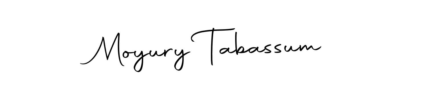 Make a beautiful signature design for name Moyury Tabassum. Use this online signature maker to create a handwritten signature for free. Moyury Tabassum signature style 10 images and pictures png