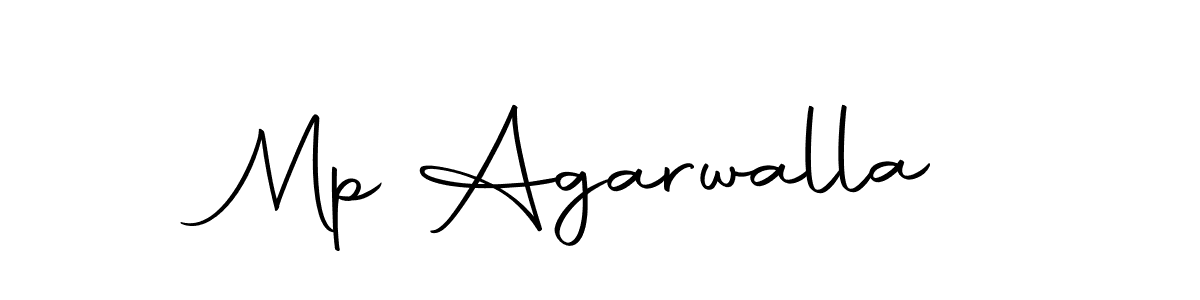 How to make Mp Agarwalla name signature. Use Autography-DOLnW style for creating short signs online. This is the latest handwritten sign. Mp Agarwalla signature style 10 images and pictures png