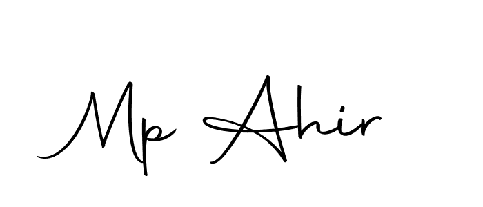 Design your own signature with our free online signature maker. With this signature software, you can create a handwritten (Autography-DOLnW) signature for name Mp Ahir. Mp Ahir signature style 10 images and pictures png