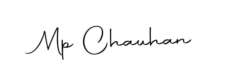 How to make Mp Chauhan name signature. Use Autography-DOLnW style for creating short signs online. This is the latest handwritten sign. Mp Chauhan signature style 10 images and pictures png