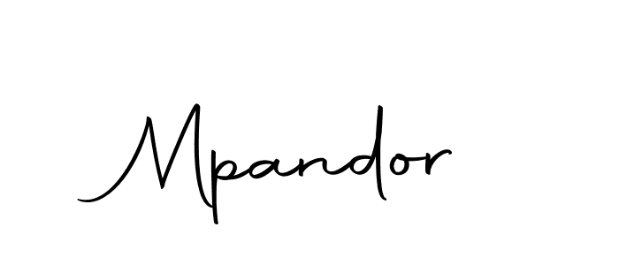 Design your own signature with our free online signature maker. With this signature software, you can create a handwritten (Autography-DOLnW) signature for name Mpandor. Mpandor signature style 10 images and pictures png