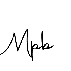 Design your own signature with our free online signature maker. With this signature software, you can create a handwritten (Autography-DOLnW) signature for name Mpb. Mpb signature style 10 images and pictures png