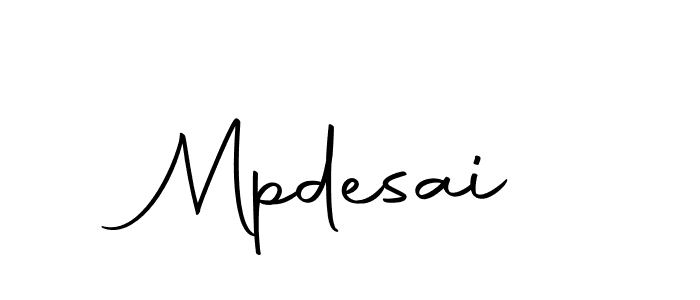 Mpdesai stylish signature style. Best Handwritten Sign (Autography-DOLnW) for my name. Handwritten Signature Collection Ideas for my name Mpdesai. Mpdesai signature style 10 images and pictures png