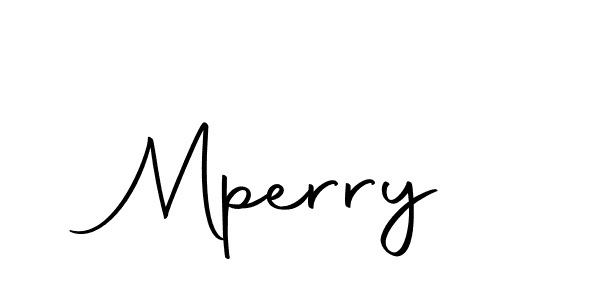 Design your own signature with our free online signature maker. With this signature software, you can create a handwritten (Autography-DOLnW) signature for name Mperry. Mperry signature style 10 images and pictures png