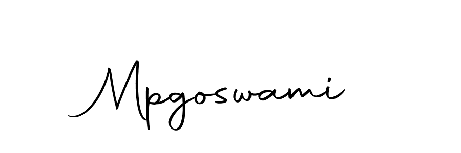 Make a beautiful signature design for name Mpgoswami. With this signature (Autography-DOLnW) style, you can create a handwritten signature for free. Mpgoswami signature style 10 images and pictures png