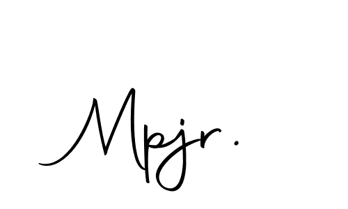 Design your own signature with our free online signature maker. With this signature software, you can create a handwritten (Autography-DOLnW) signature for name Mpjr.. Mpjr. signature style 10 images and pictures png