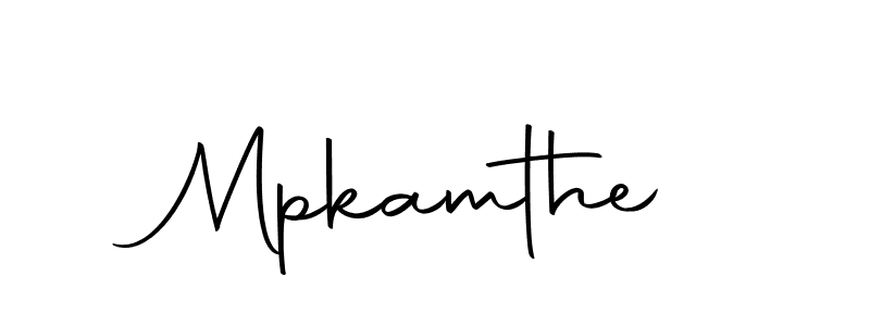 Design your own signature with our free online signature maker. With this signature software, you can create a handwritten (Autography-DOLnW) signature for name Mpkamthe. Mpkamthe signature style 10 images and pictures png