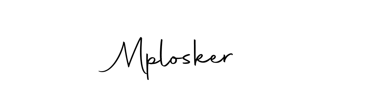 Make a beautiful signature design for name Mplosker    . With this signature (Autography-DOLnW) style, you can create a handwritten signature for free. Mplosker     signature style 10 images and pictures png