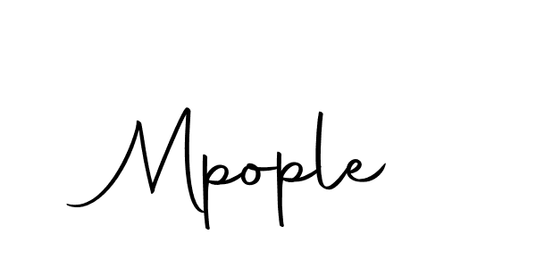 Design your own signature with our free online signature maker. With this signature software, you can create a handwritten (Autography-DOLnW) signature for name Mpople. Mpople signature style 10 images and pictures png