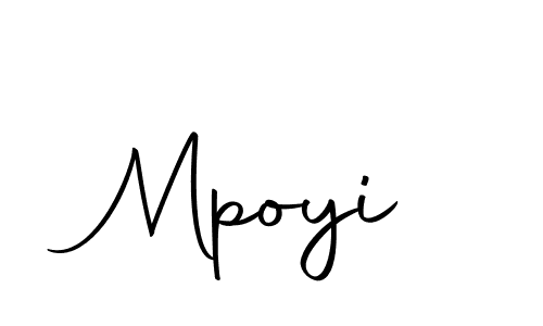 Create a beautiful signature design for name Mpoyi. With this signature (Autography-DOLnW) fonts, you can make a handwritten signature for free. Mpoyi signature style 10 images and pictures png