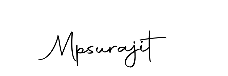 Design your own signature with our free online signature maker. With this signature software, you can create a handwritten (Autography-DOLnW) signature for name Mpsurajit. Mpsurajit signature style 10 images and pictures png