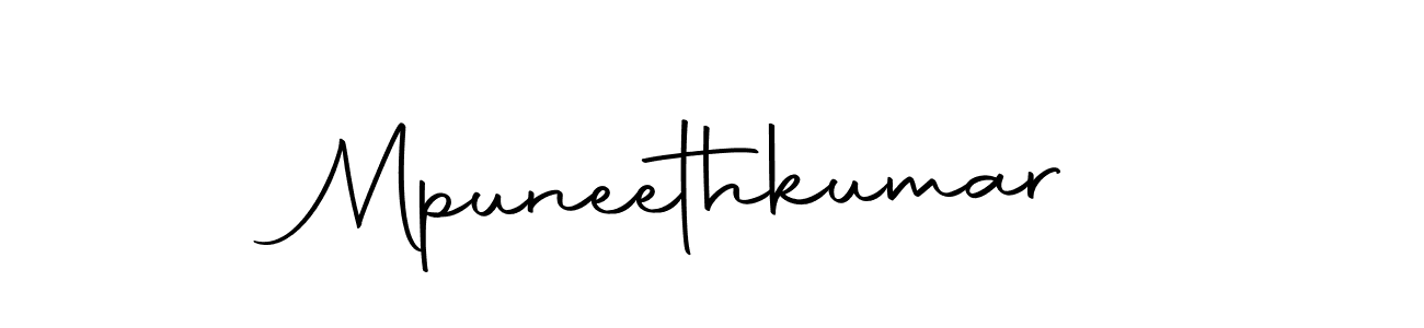 How to make Mpuneethkumar signature? Autography-DOLnW is a professional autograph style. Create handwritten signature for Mpuneethkumar name. Mpuneethkumar signature style 10 images and pictures png