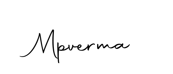 Mpverma stylish signature style. Best Handwritten Sign (Autography-DOLnW) for my name. Handwritten Signature Collection Ideas for my name Mpverma. Mpverma signature style 10 images and pictures png