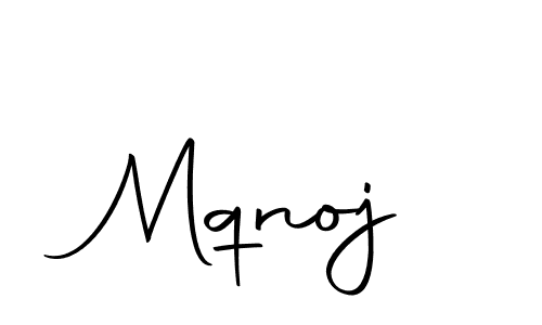 Design your own signature with our free online signature maker. With this signature software, you can create a handwritten (Autography-DOLnW) signature for name Mqnoj. Mqnoj signature style 10 images and pictures png