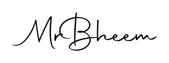 The Autography-DOLnW font gives name Mr  Bheem a signature that looks effortless yet distinguished. Download high-res PNG instantly. Mr  Bheem signature style 10 images and pictures png