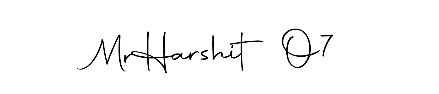 Design your own signature with our free online signature maker. With this signature software, you can create a handwritten (Autography-DOLnW) signature for name Mr  Harshit O7. Mr  Harshit O7 signature style 10 images and pictures png
