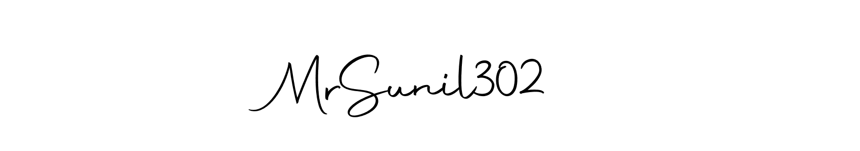 The best way (Autography-DOLnW) to make a short signature is to pick only two or three words in your name. The name Mr  Sunil  302    include a total of six letters. For converting this name. Mr  Sunil  302    signature style 10 images and pictures png