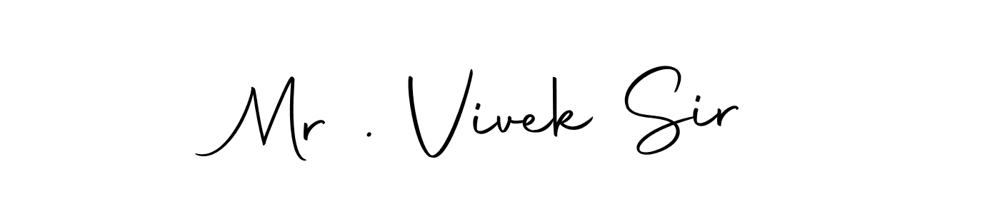 You can use this online signature creator to create a handwritten signature for the name Mr . Vivek Sir. This is the best online autograph maker. Mr . Vivek Sir signature style 10 images and pictures png