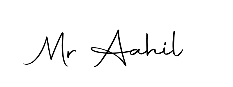How to make Mr Aahil name signature. Use Autography-DOLnW style for creating short signs online. This is the latest handwritten sign. Mr Aahil signature style 10 images and pictures png