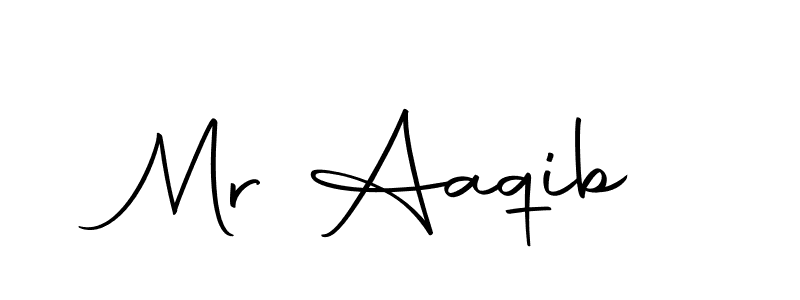 Create a beautiful signature design for name Mr Aaqib. With this signature (Autography-DOLnW) fonts, you can make a handwritten signature for free. Mr Aaqib signature style 10 images and pictures png