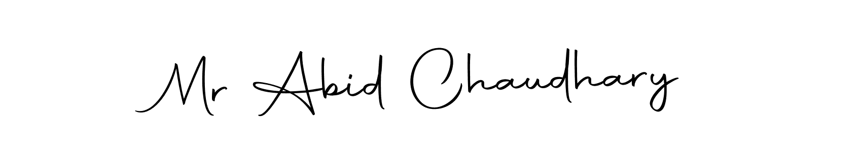 Create a beautiful signature design for name Mr Abid Chaudhary. With this signature (Autography-DOLnW) fonts, you can make a handwritten signature for free. Mr Abid Chaudhary signature style 10 images and pictures png