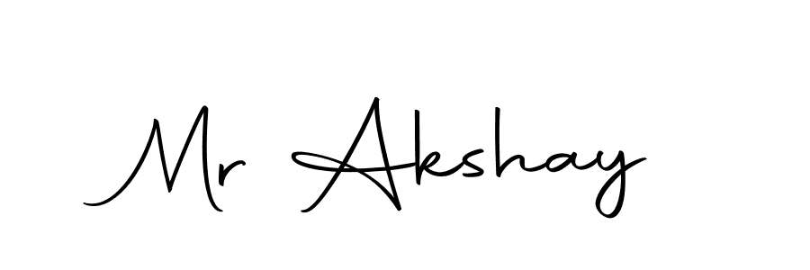 Create a beautiful signature design for name Mr Akshay. With this signature (Autography-DOLnW) fonts, you can make a handwritten signature for free. Mr Akshay signature style 10 images and pictures png