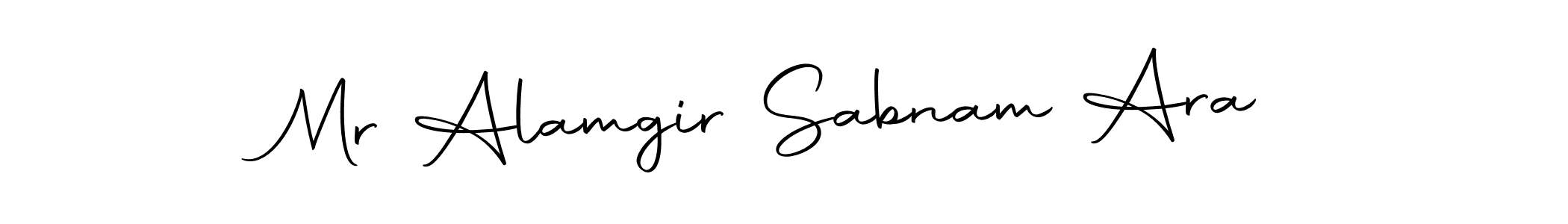 You should practise on your own different ways (Autography-DOLnW) to write your name (Mr Alamgir Sabnam Ara) in signature. don't let someone else do it for you. Mr Alamgir Sabnam Ara signature style 10 images and pictures png
