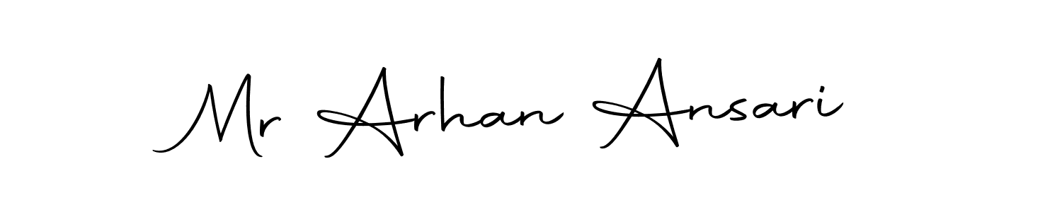 Make a beautiful signature design for name Mr Arhan Ansari. With this signature (Autography-DOLnW) style, you can create a handwritten signature for free. Mr Arhan Ansari signature style 10 images and pictures png