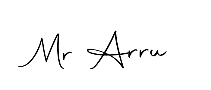 Make a beautiful signature design for name Mr Arru. With this signature (Autography-DOLnW) style, you can create a handwritten signature for free. Mr Arru signature style 10 images and pictures png