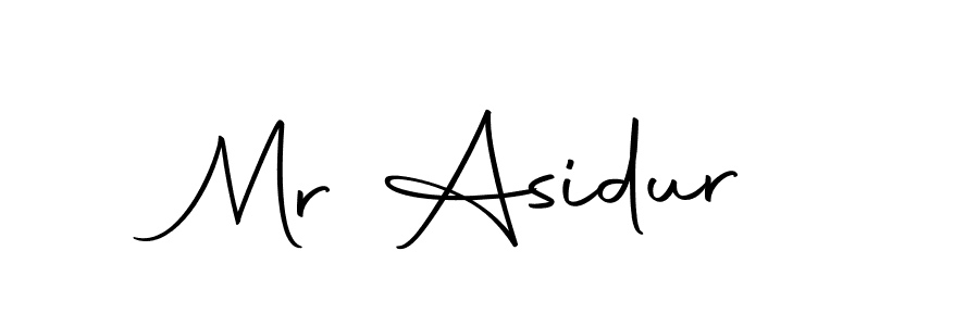Mr Asidur stylish signature style. Best Handwritten Sign (Autography-DOLnW) for my name. Handwritten Signature Collection Ideas for my name Mr Asidur. Mr Asidur signature style 10 images and pictures png