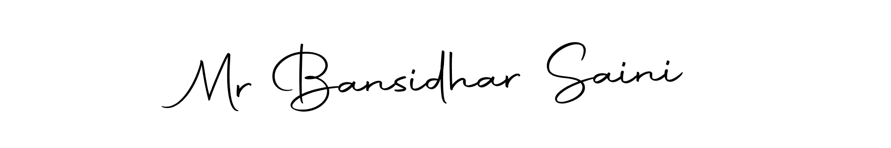 Make a short Mr Bansidhar Saini signature style. Manage your documents anywhere anytime using Autography-DOLnW. Create and add eSignatures, submit forms, share and send files easily. Mr Bansidhar Saini signature style 10 images and pictures png