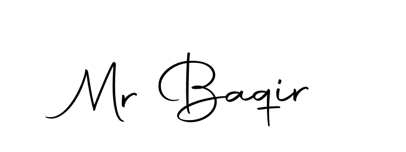 You can use this online signature creator to create a handwritten signature for the name Mr Baqir. This is the best online autograph maker. Mr Baqir signature style 10 images and pictures png