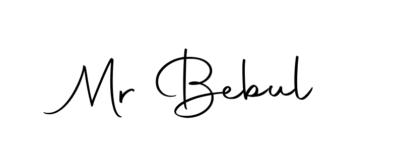 Create a beautiful signature design for name Mr Bebul. With this signature (Autography-DOLnW) fonts, you can make a handwritten signature for free. Mr Bebul signature style 10 images and pictures png