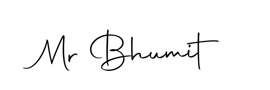 How to make Mr Bhumit name signature. Use Autography-DOLnW style for creating short signs online. This is the latest handwritten sign. Mr Bhumit signature style 10 images and pictures png