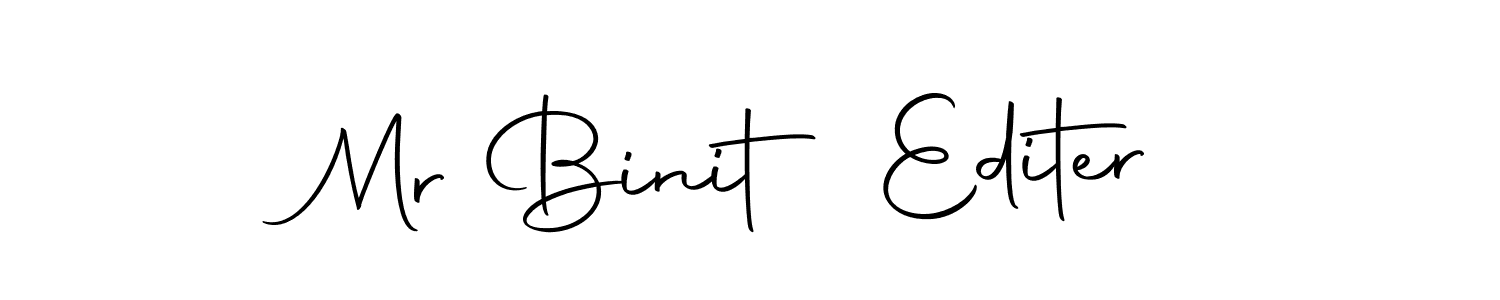 Design your own signature with our free online signature maker. With this signature software, you can create a handwritten (Autography-DOLnW) signature for name Mr Binit Editer. Mr Binit Editer signature style 10 images and pictures png