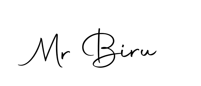 Make a beautiful signature design for name Mr Biru. With this signature (Autography-DOLnW) style, you can create a handwritten signature for free. Mr Biru signature style 10 images and pictures png