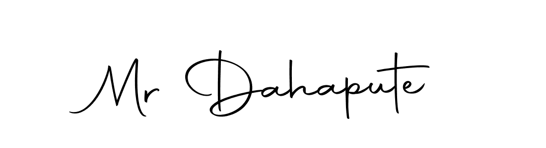You can use this online signature creator to create a handwritten signature for the name Mr Dahapute. This is the best online autograph maker. Mr Dahapute signature style 10 images and pictures png