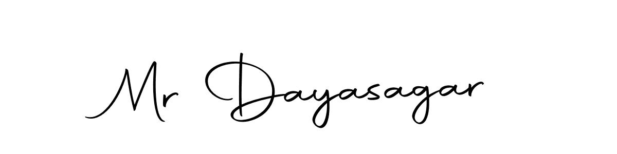 Create a beautiful signature design for name Mr Dayasagar. With this signature (Autography-DOLnW) fonts, you can make a handwritten signature for free. Mr Dayasagar signature style 10 images and pictures png