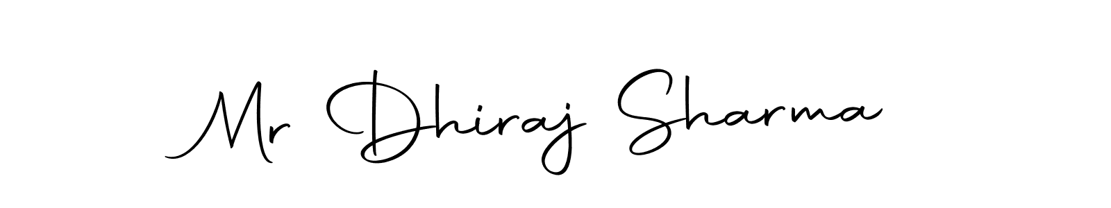Create a beautiful signature design for name Mr Dhiraj Sharma. With this signature (Autography-DOLnW) fonts, you can make a handwritten signature for free. Mr Dhiraj Sharma signature style 10 images and pictures png