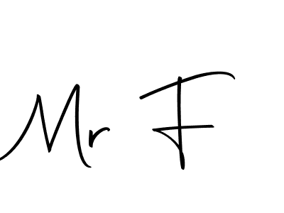 Create a beautiful signature design for name Mr F. With this signature (Autography-DOLnW) fonts, you can make a handwritten signature for free. Mr F signature style 10 images and pictures png