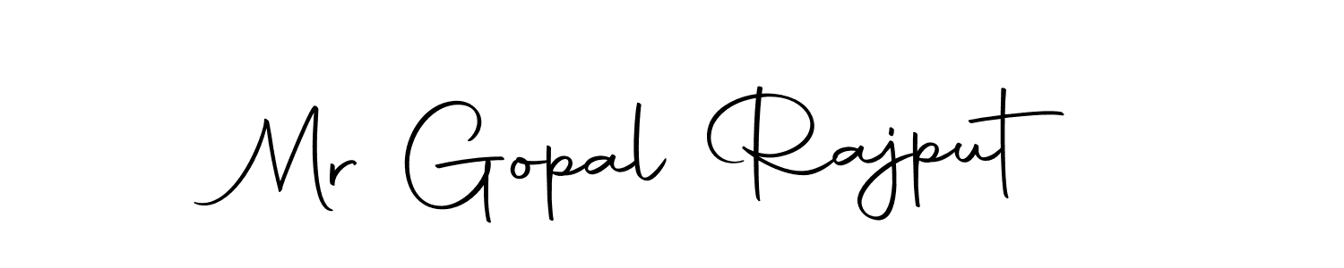 How to make Mr Gopal Rajput name signature. Use Autography-DOLnW style for creating short signs online. This is the latest handwritten sign. Mr Gopal Rajput signature style 10 images and pictures png