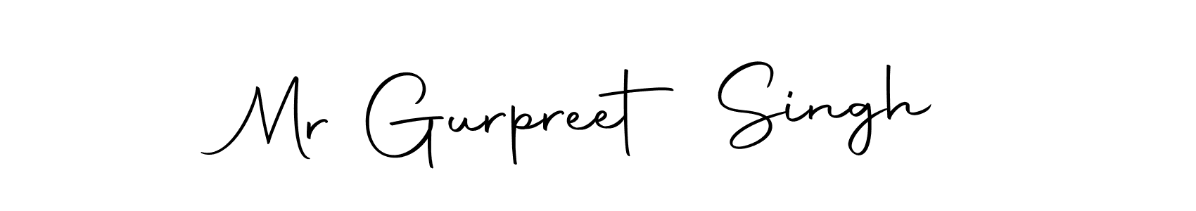 Design your own signature with our free online signature maker. With this signature software, you can create a handwritten (Autography-DOLnW) signature for name Mr Gurpreet Singh. Mr Gurpreet Singh signature style 10 images and pictures png