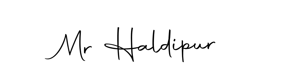 Design your own signature with our free online signature maker. With this signature software, you can create a handwritten (Autography-DOLnW) signature for name Mr Haldipur. Mr Haldipur signature style 10 images and pictures png
