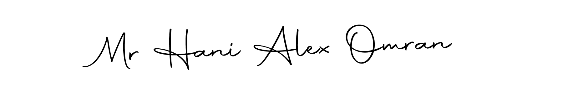 How to make Mr Hani Alex Omran name signature. Use Autography-DOLnW style for creating short signs online. This is the latest handwritten sign. Mr Hani Alex Omran signature style 10 images and pictures png