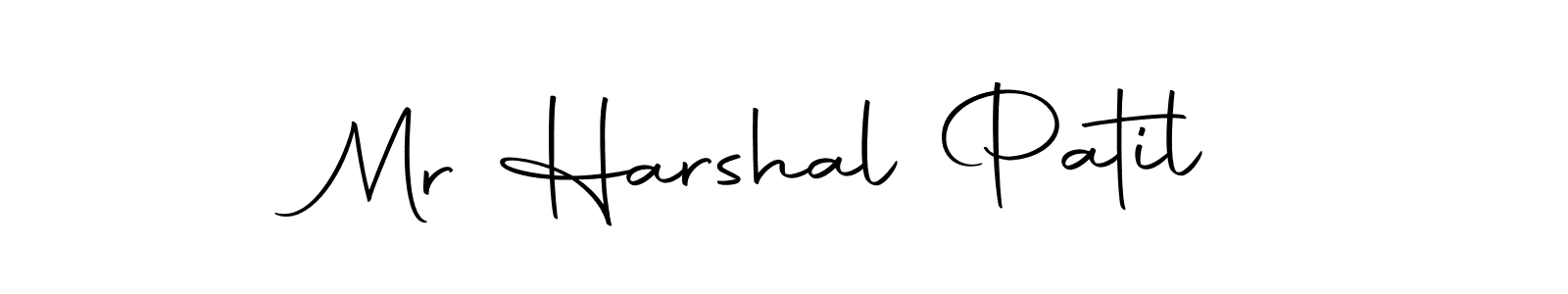 Create a beautiful signature design for name Mr Harshal Patil. With this signature (Autography-DOLnW) fonts, you can make a handwritten signature for free. Mr Harshal Patil signature style 10 images and pictures png