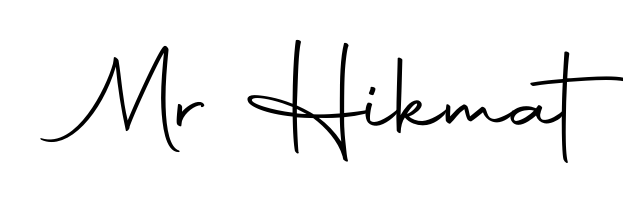 Use a signature maker to create a handwritten signature online. With this signature software, you can design (Autography-DOLnW) your own signature for name Mr Hikmat. Mr Hikmat signature style 10 images and pictures png